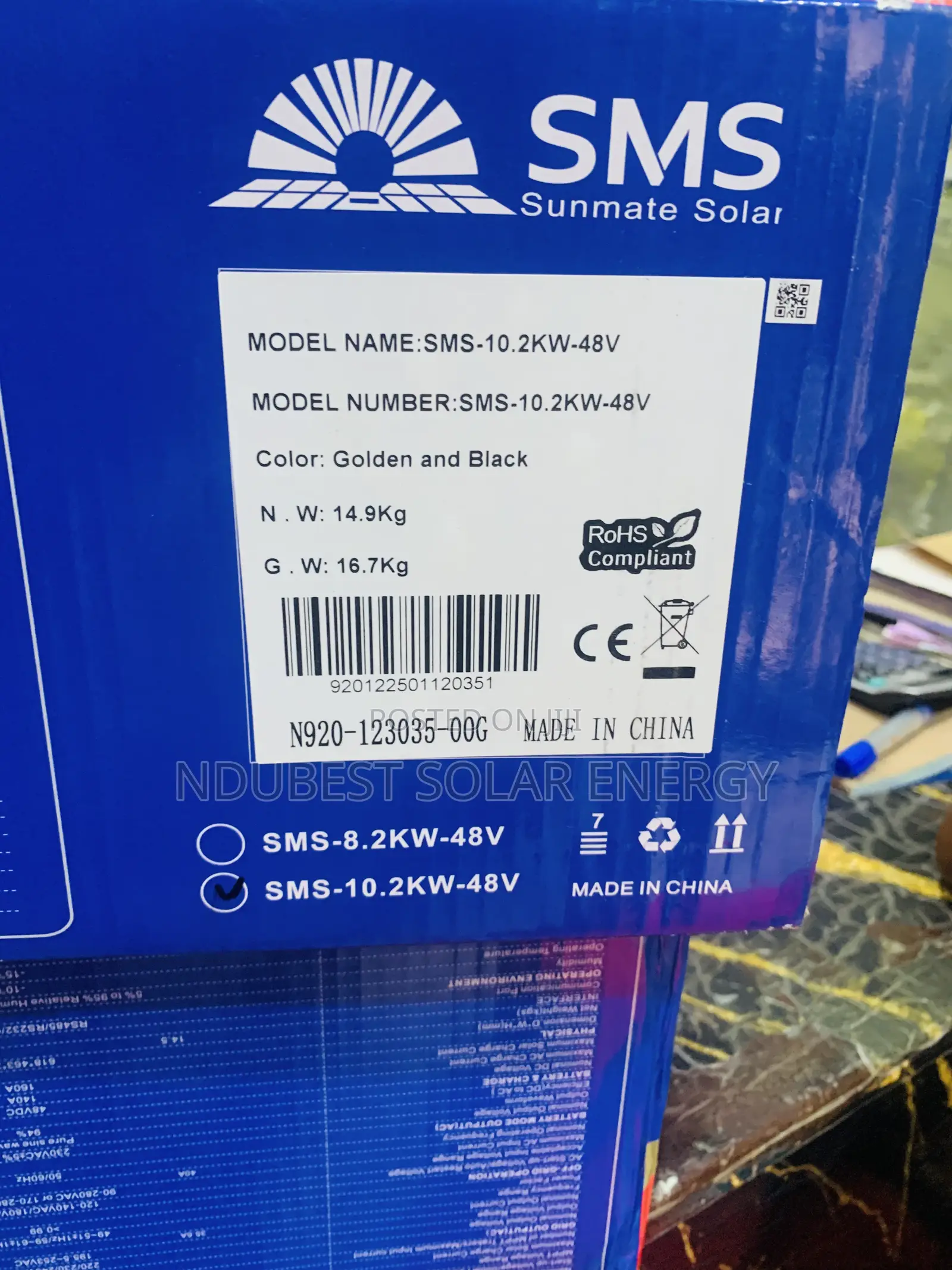 10.2kva 48v SMS Hybrid Inverter