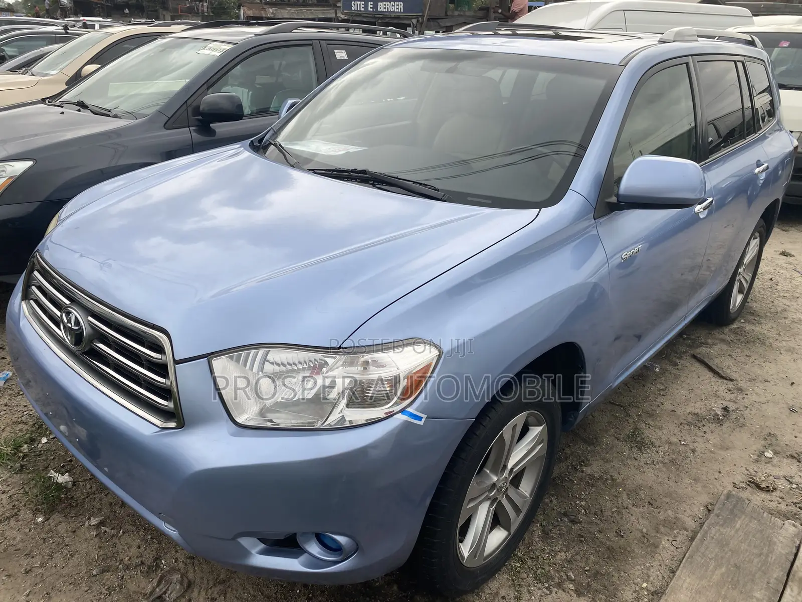 Toyota Highlander Sport 2008 Blue