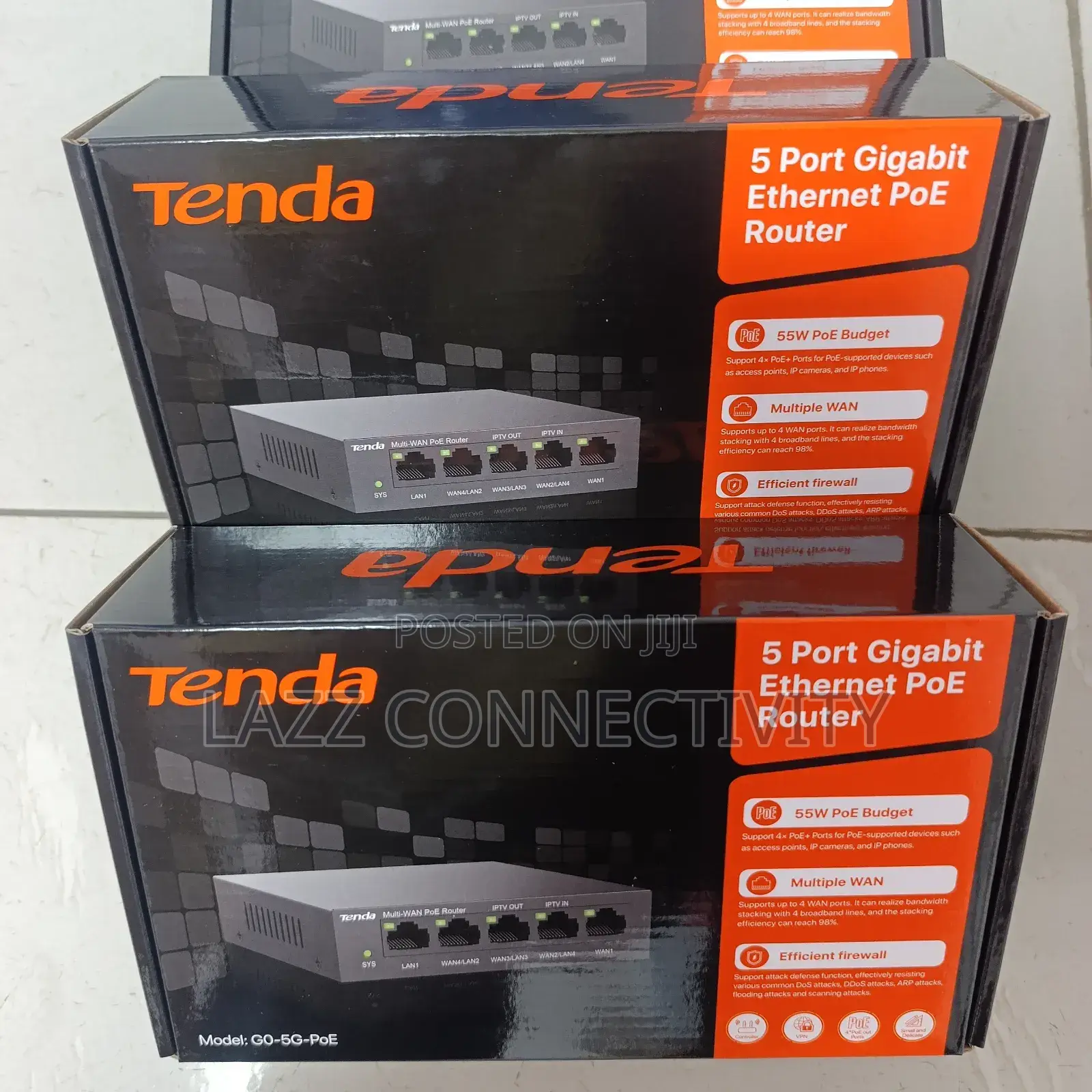 Tenda 5-Port Gigabit Poe Router and Ap Controller