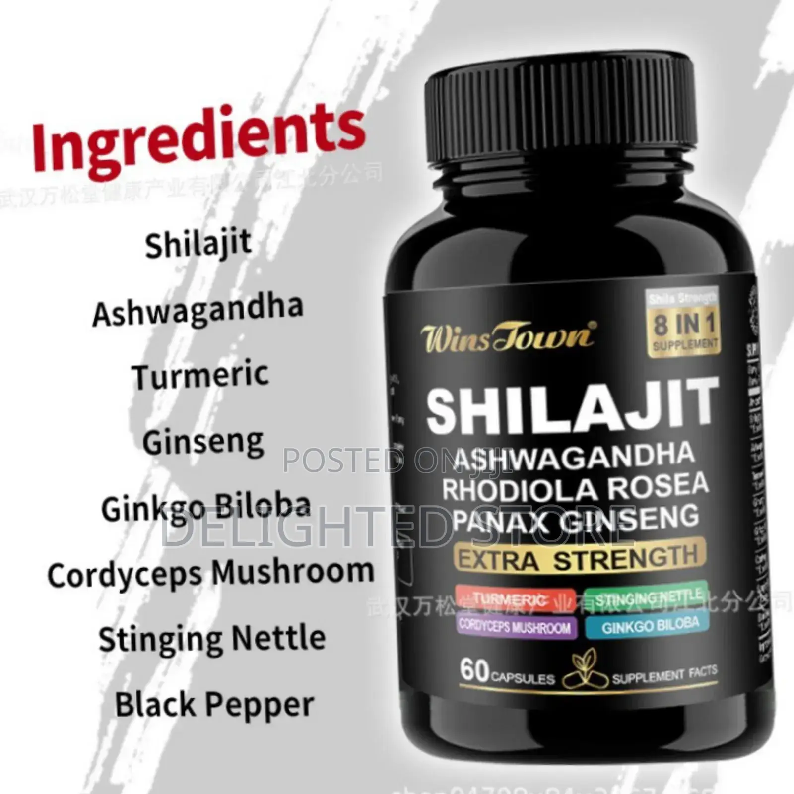 Wins Jown Ultimate 8in1 Shilajit Supplement for Health,