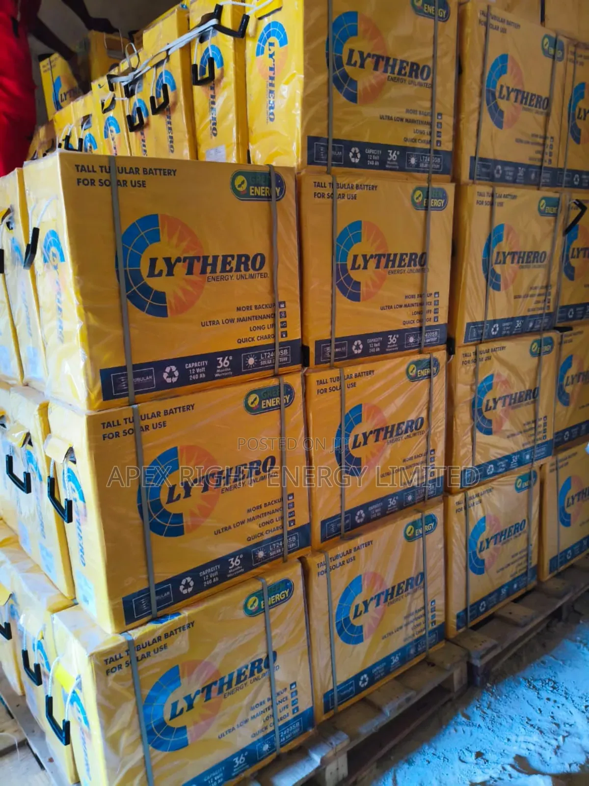 240ah Lyt-hero Tall Tubular Battery 12v