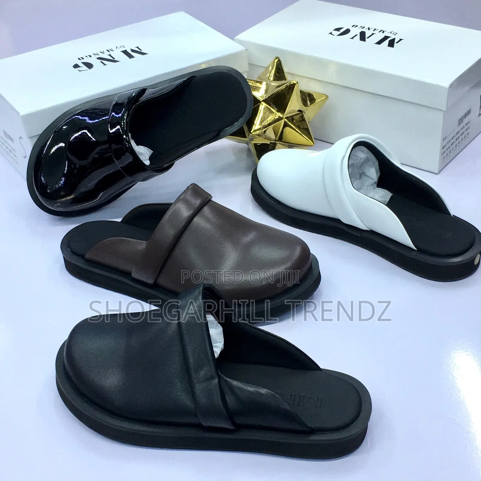 Quality Leather Mule Slippers