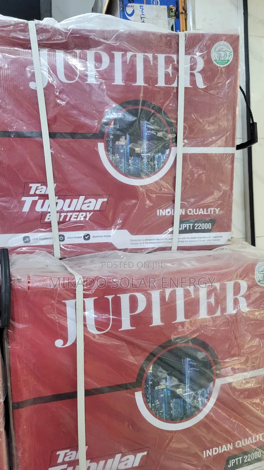 Jupiter 220ah 12v Tall Tubular Battery