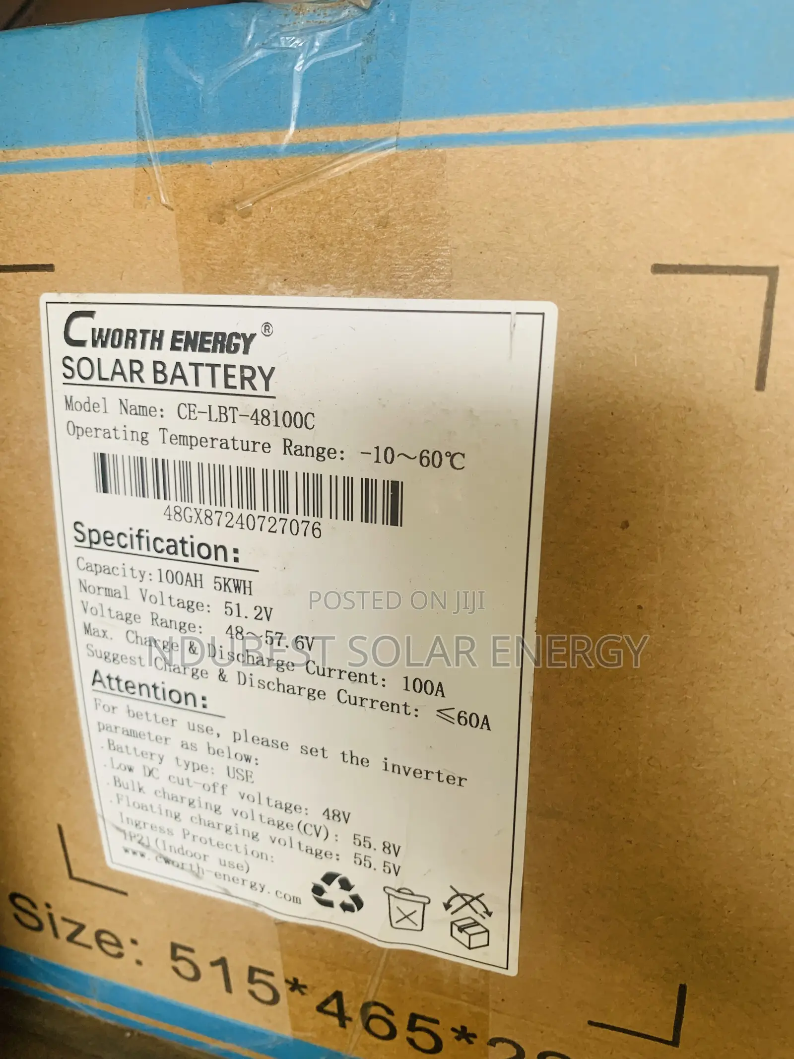 5kwh 51.2v Cworth Lithium Ion Batteries