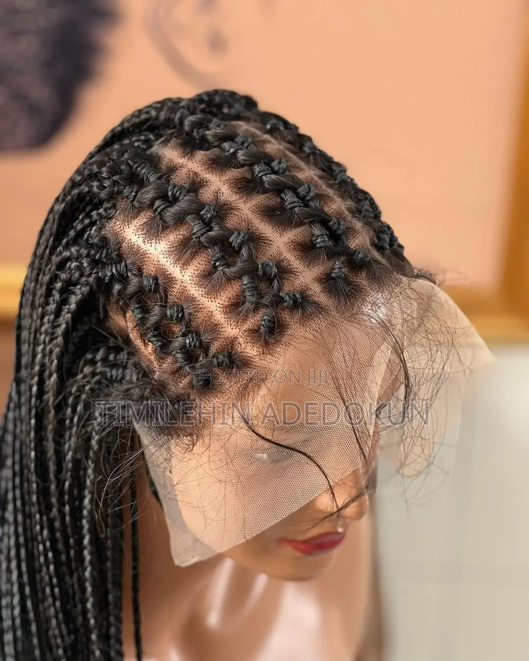 Full Lace Cornrow Box Braided Wig