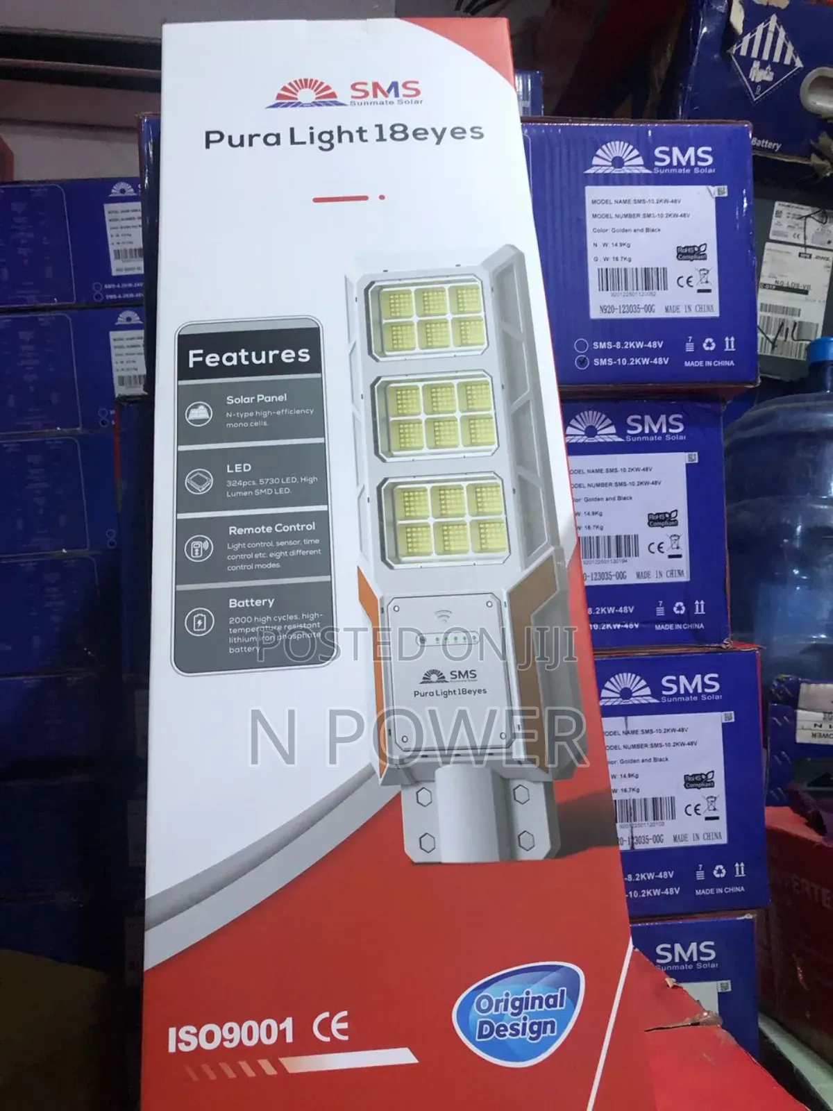 SMS Solar Street Light 500w 18eyes Pure Original