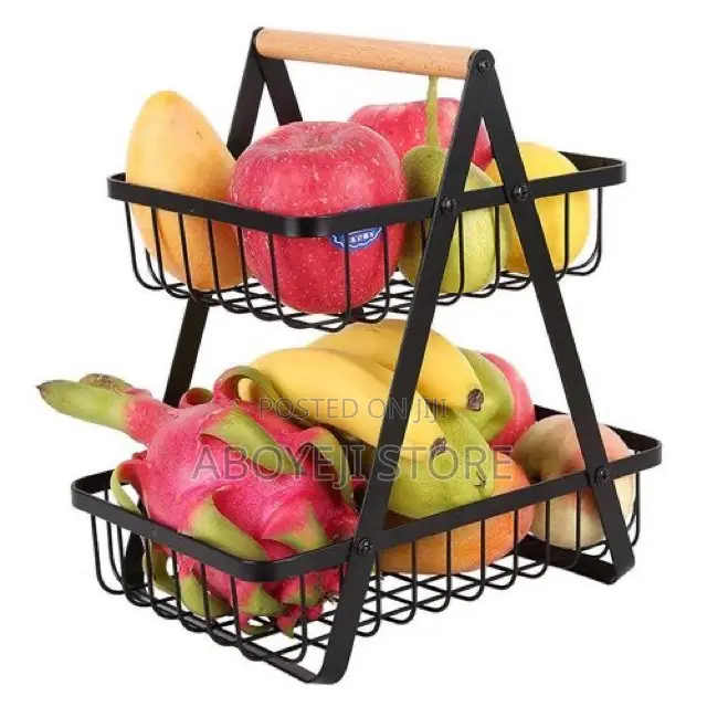 3 2 Tiers Kitchen Counter Metal Multifunctional Organizer