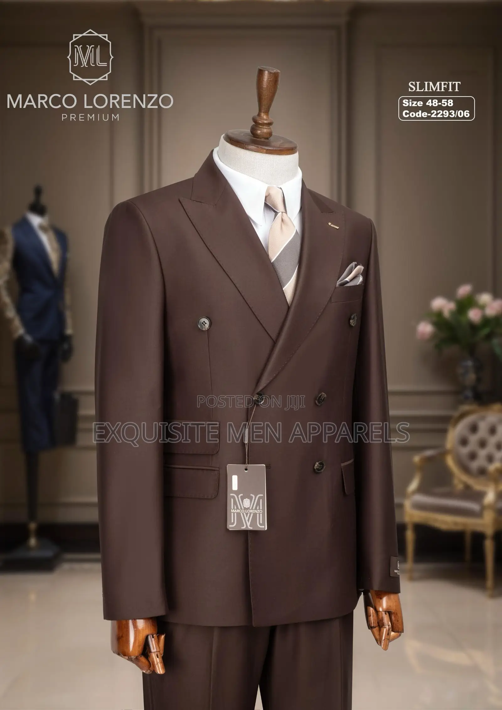 Quality Plain Button Shawl Lapel Double Breasted Men’S Suit