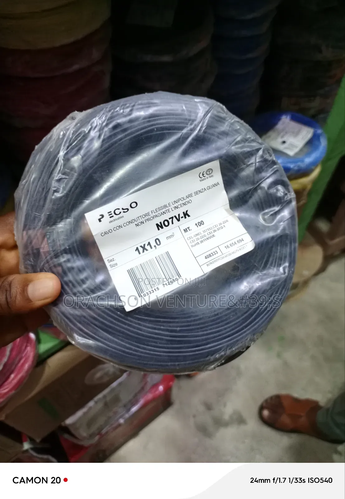 1corex1mm2 Flexible Wires Pure Copper