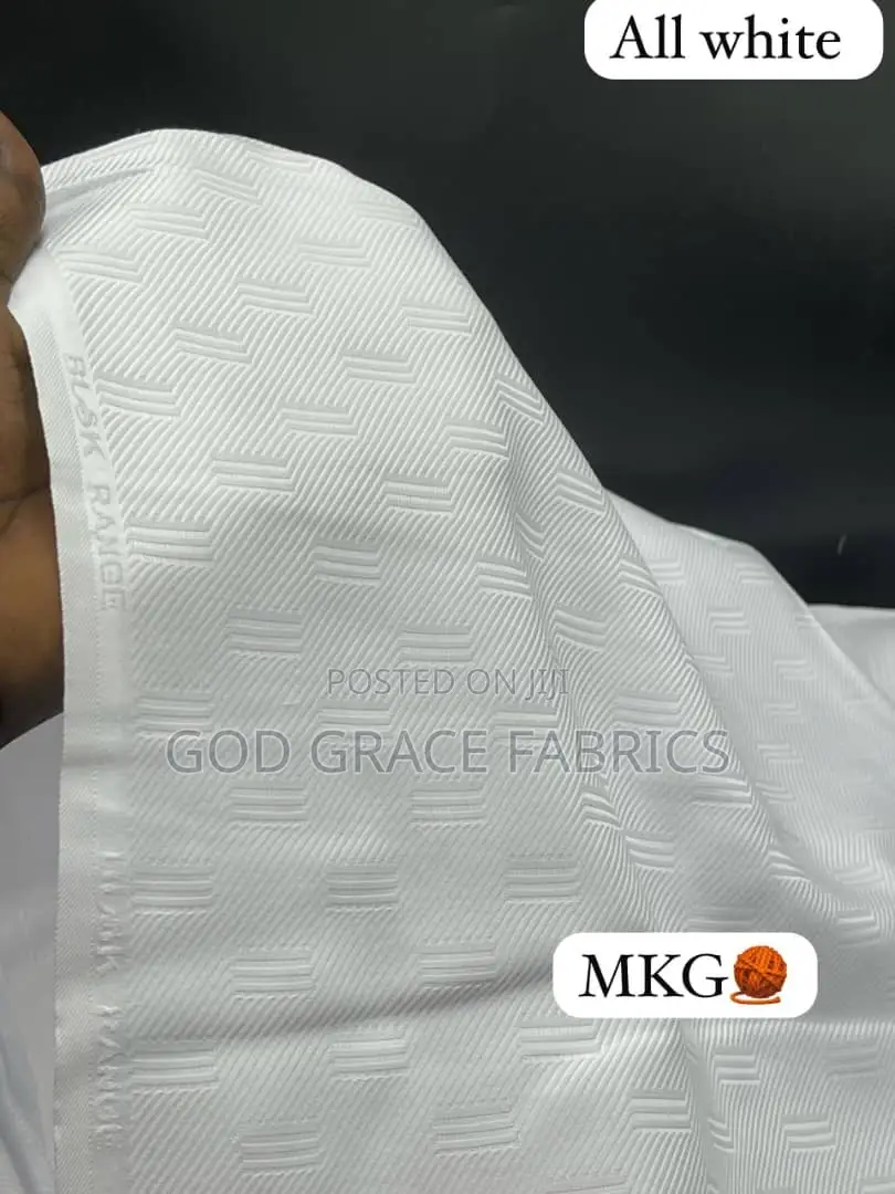 MKG White Swiss Cotton Voile