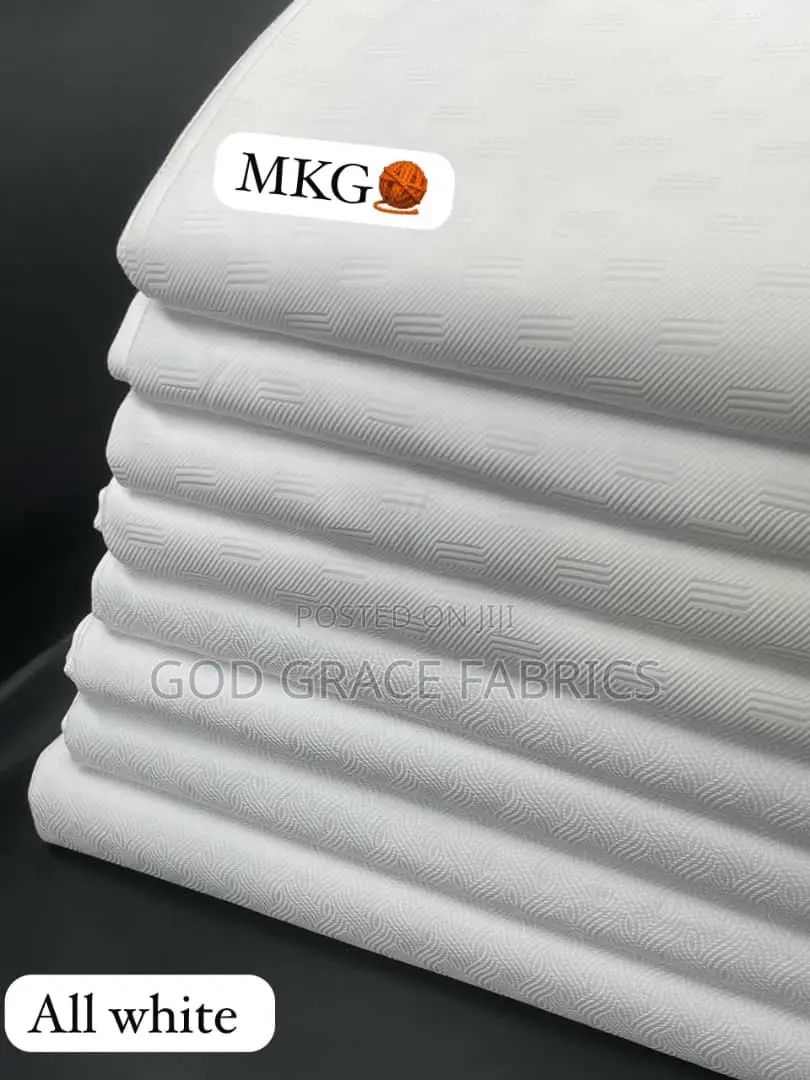 MKG White Swiss Cotton Voile