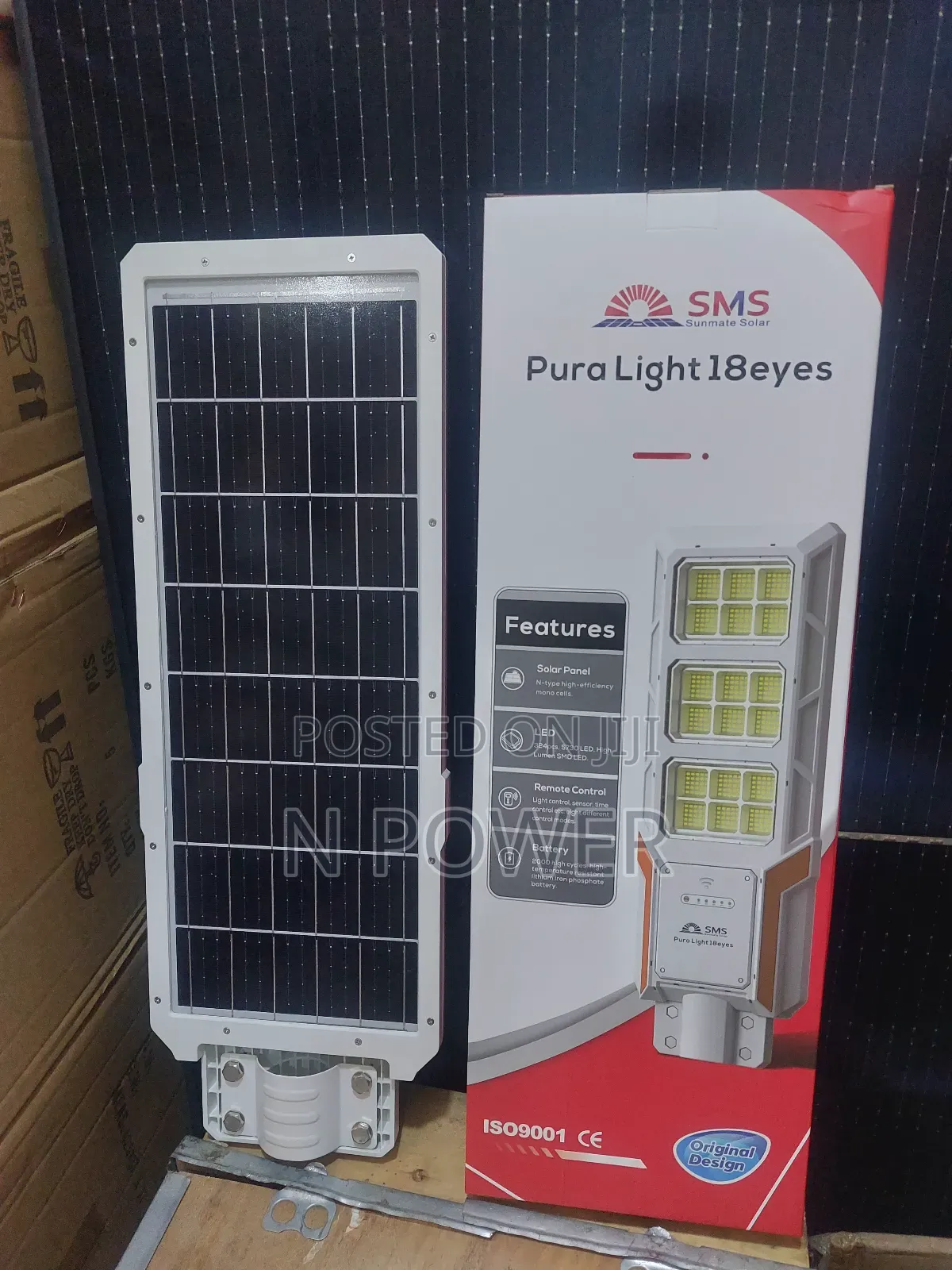 SMS Solar Street Light 500w 18eyes Pure Original