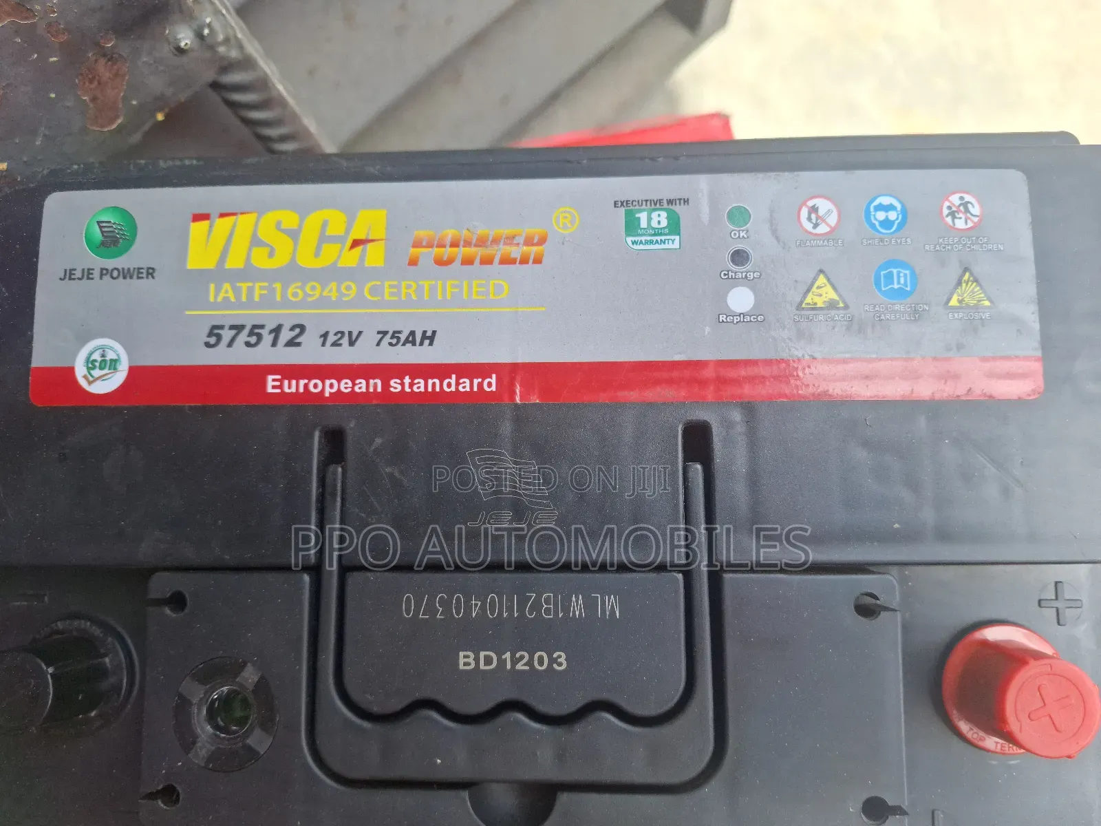 12v 75ah Visca Power Executive Battery (18 Months Warranty)