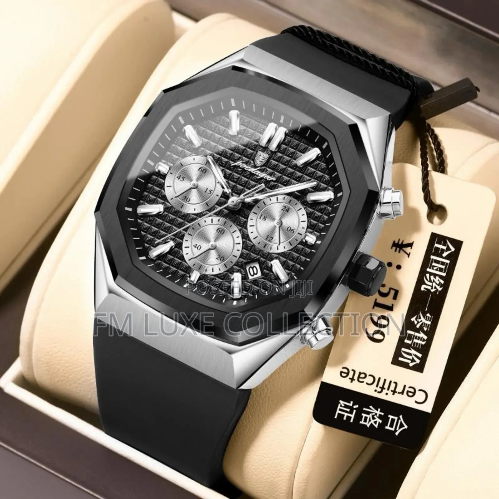 Luxury Poedagar Wristwatch With Active Chronograph