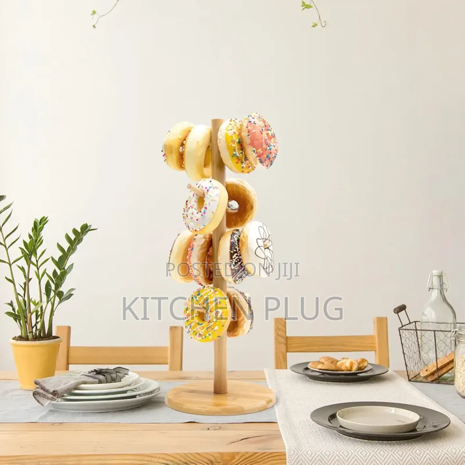A Multipurpose Bamboo Mug Rack, Also Known As A Mug Tree
