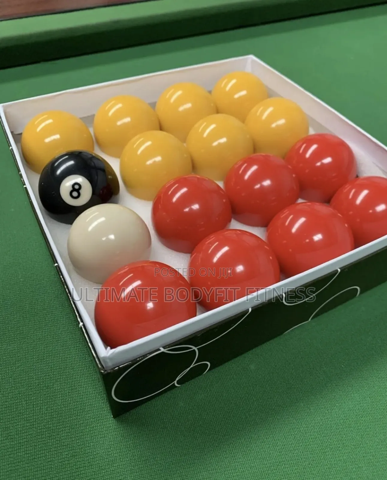 Brand New Red Yellow Pool Balls