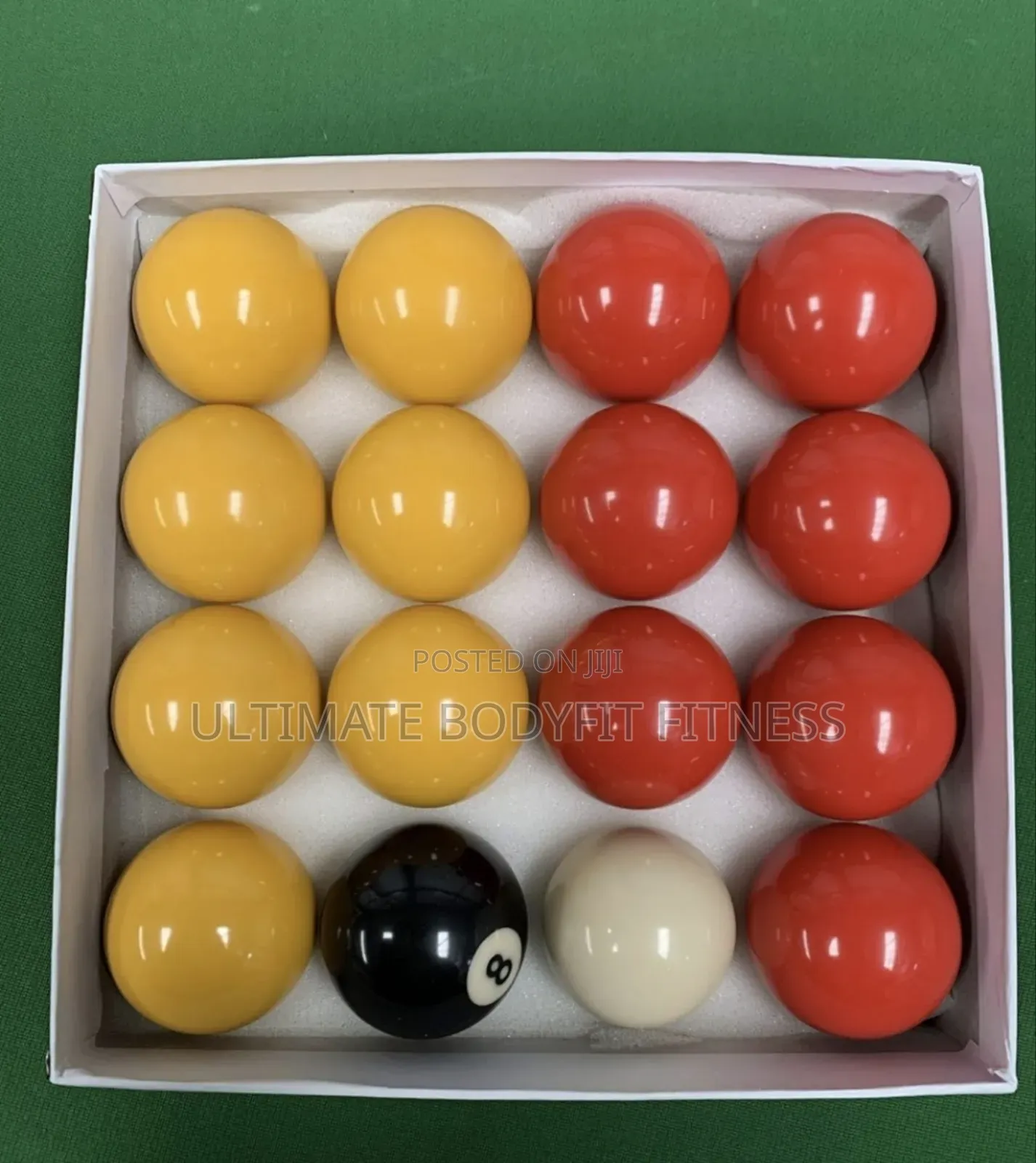 Brand New Red Yellow Pool Balls