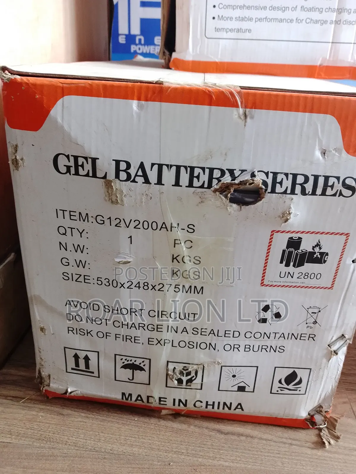 Felicity 200ah Gel Battery