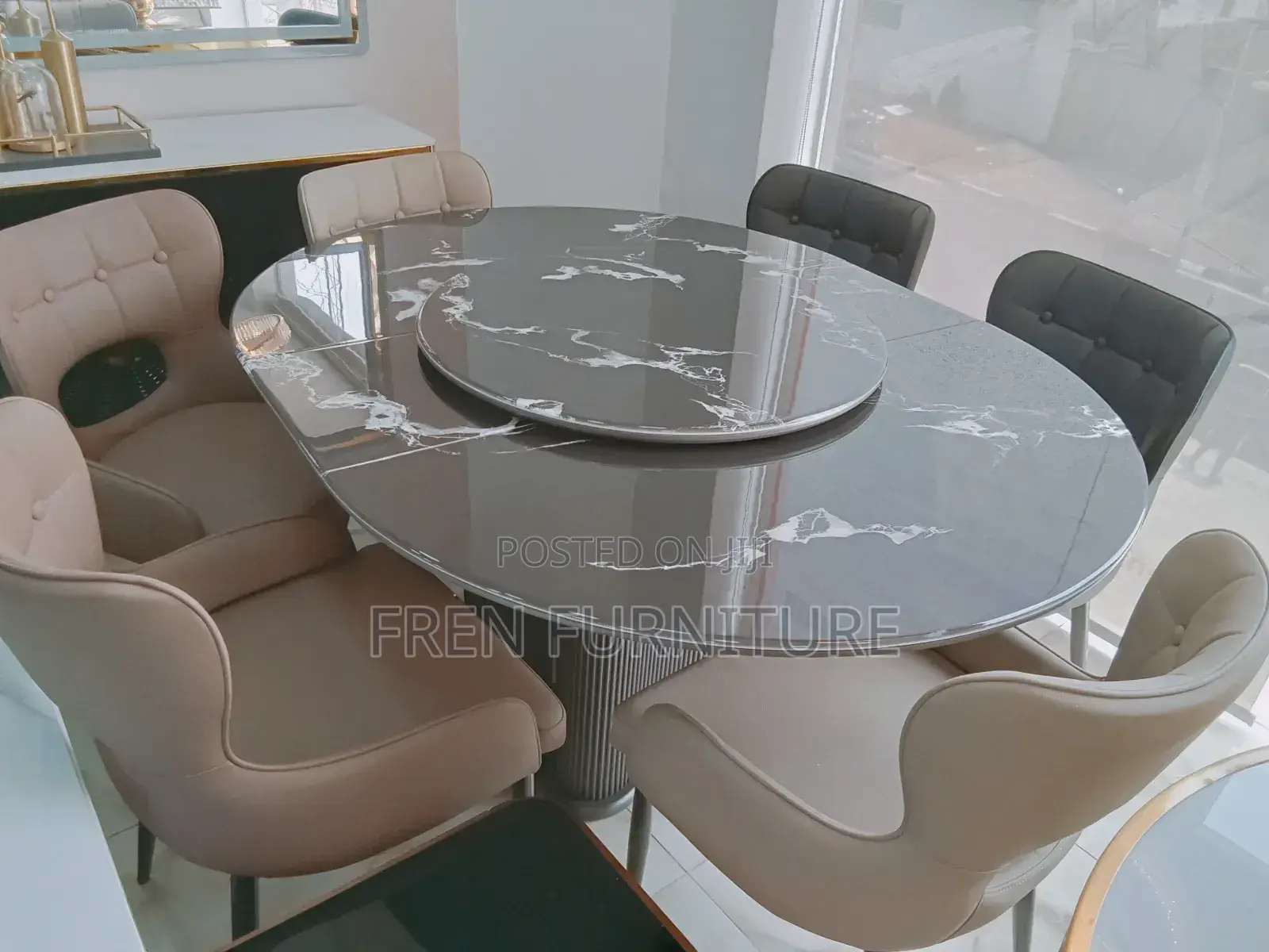 Dining Table With Marble Top