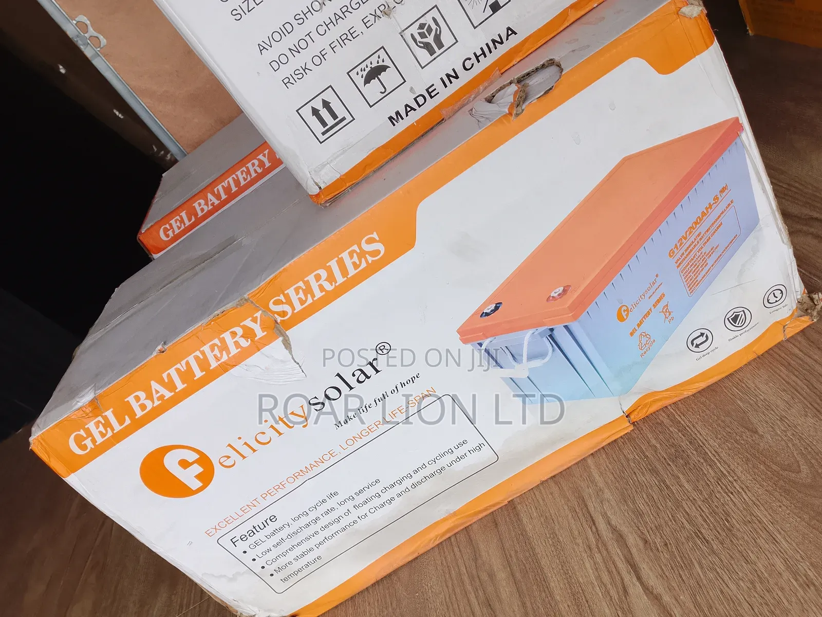 Felicity 200ah Gel Battery
