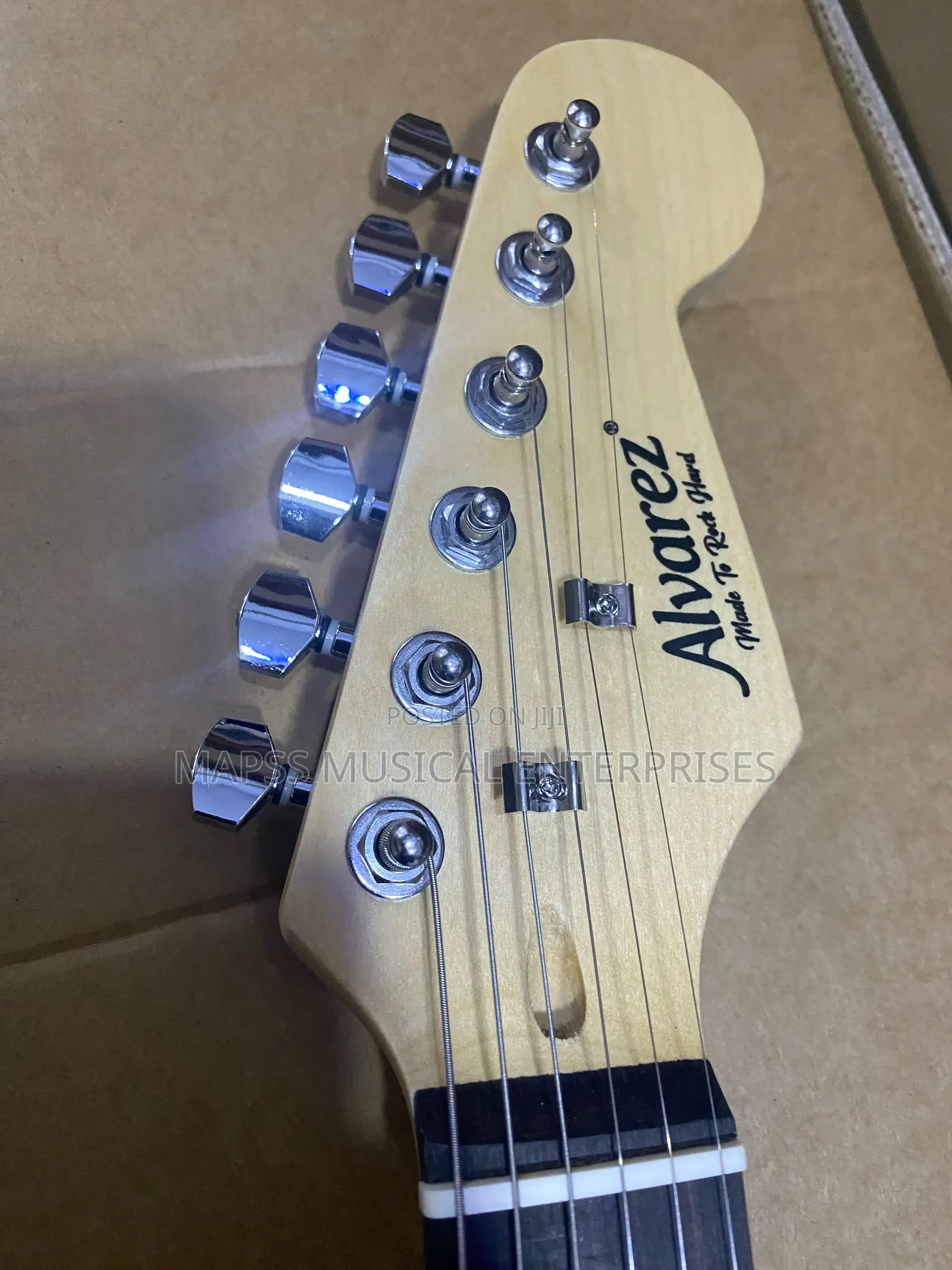 Alvarez White Stratocaster Electric Guitar