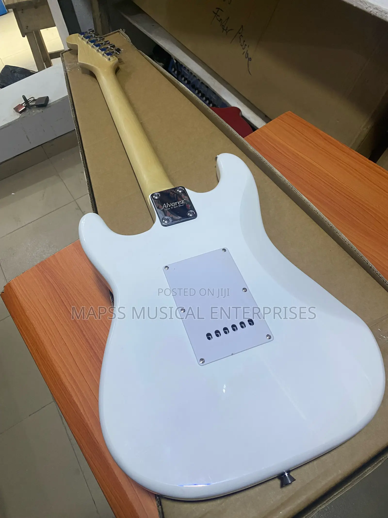 Alvarez White Stratocaster Electric Guitar