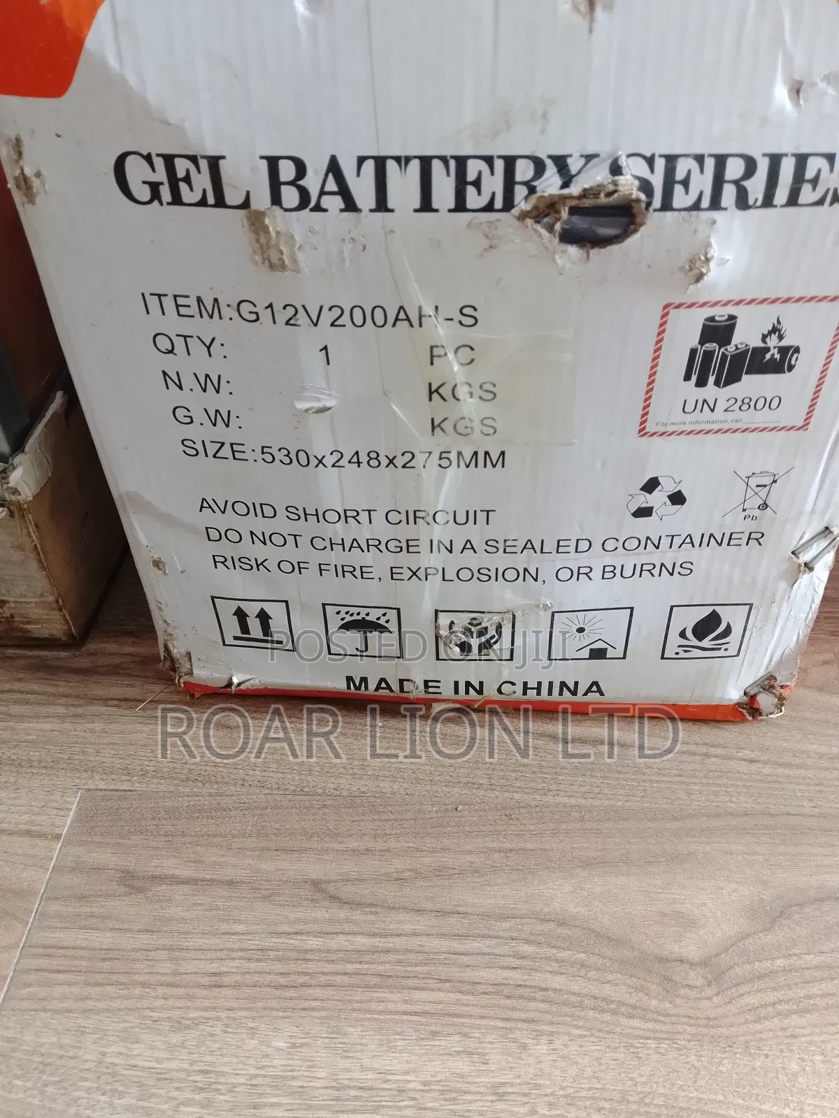 Felicity 200ah Gel Battery