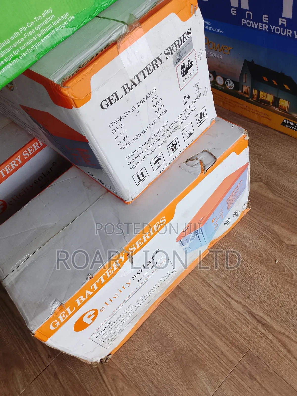 Felicity 200ah Gel Battery