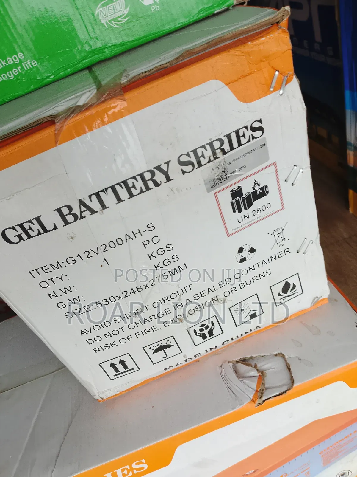 Felicity 200ah Gel Battery
