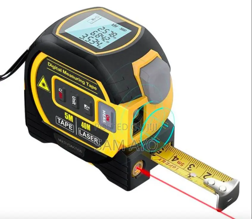 40m 3in1 Laser Rangefinder 5m Tape Measure Ruler LCD Display
