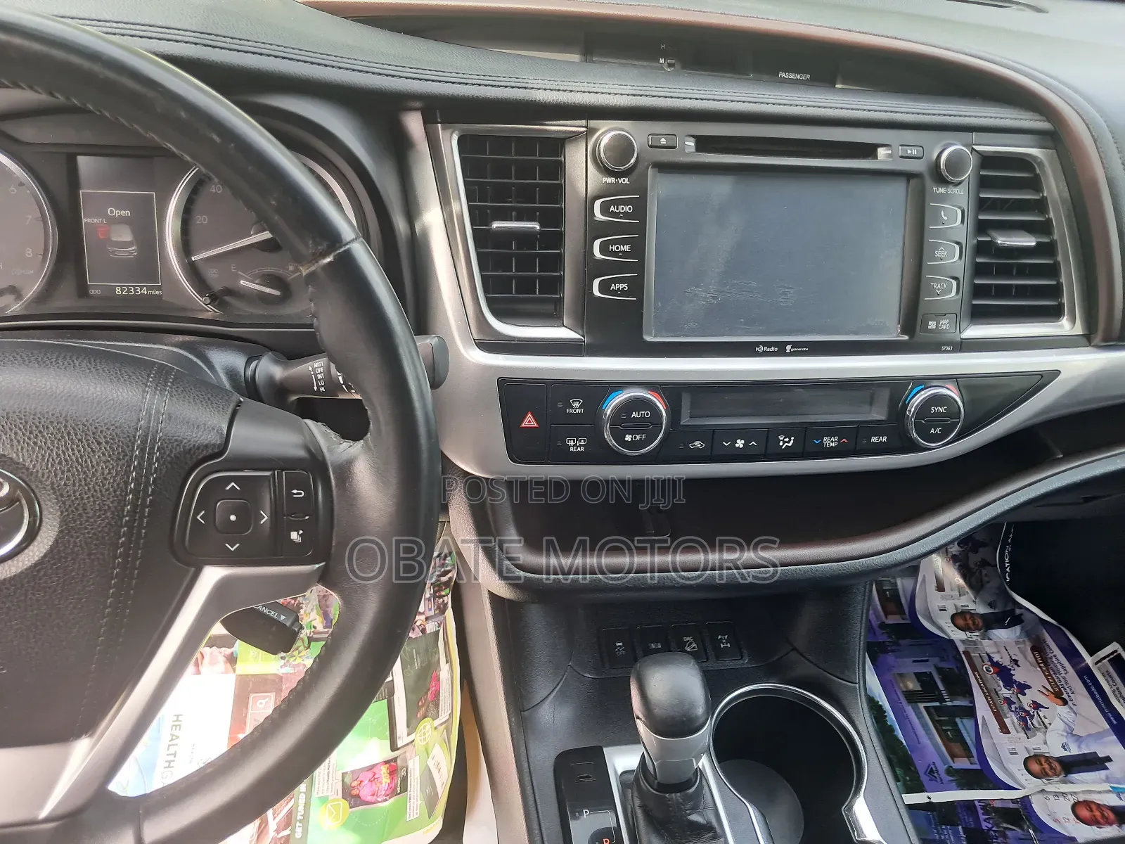 Toyota Highlander Limited V6 4x2 (3.5L 6cyl 6A) 2016 Red