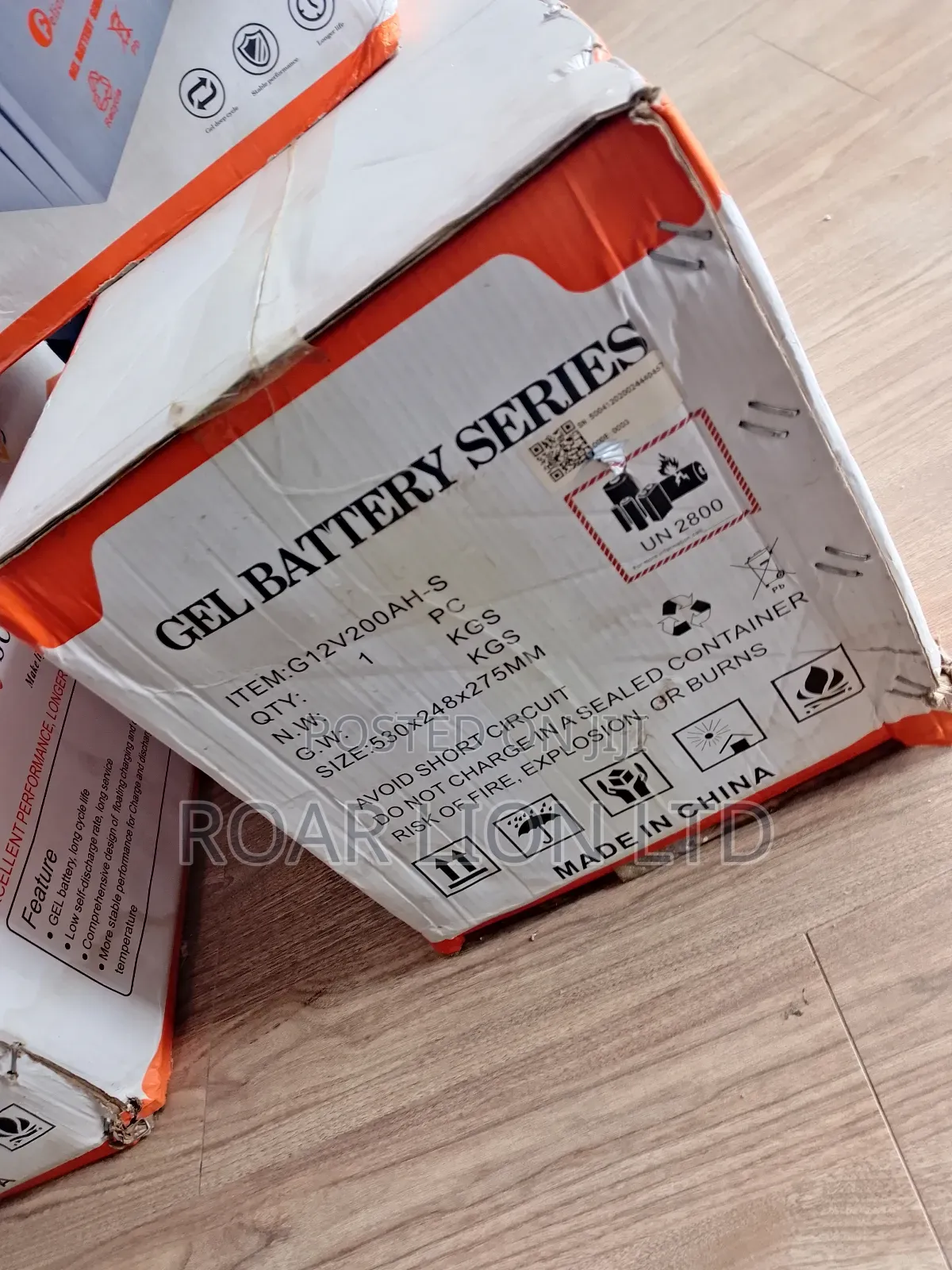 Felicity 200ah Gel Battery