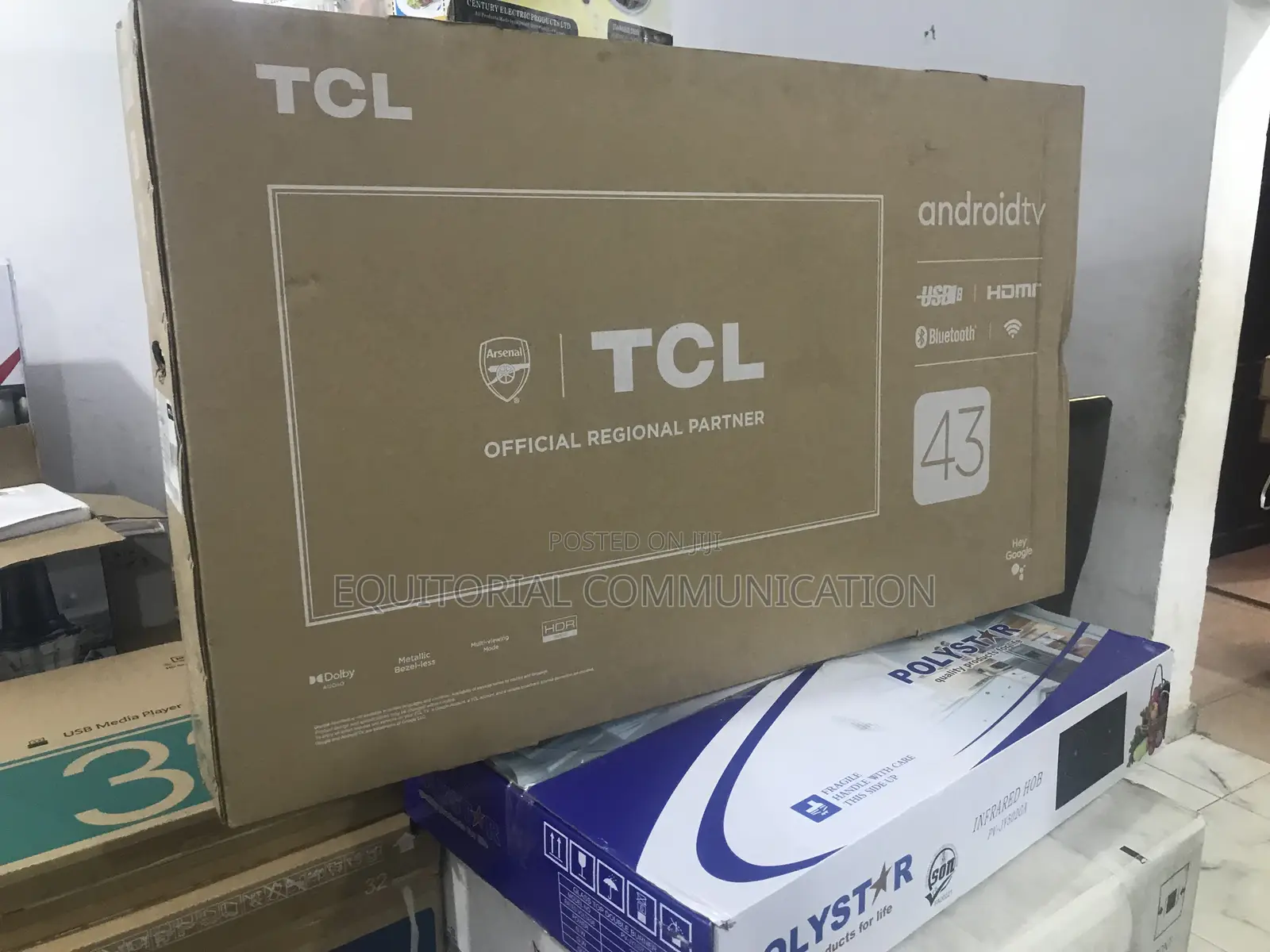 TCL 43 Inches Uhd Android Smart Google Netflix Youtube Tv
