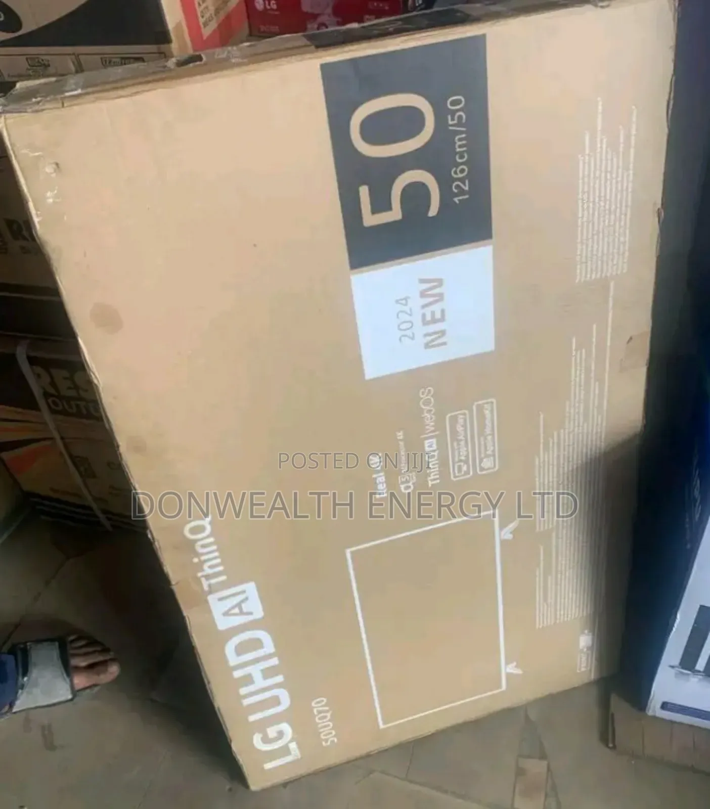 50" Inches Original Lg Tv, 4hdmi Port, 4usb Port