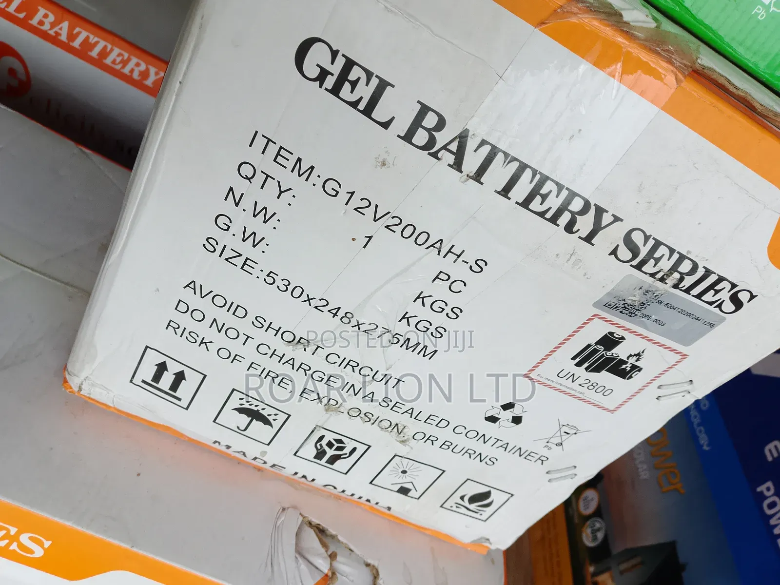 Felicity 200ah Gel Battery