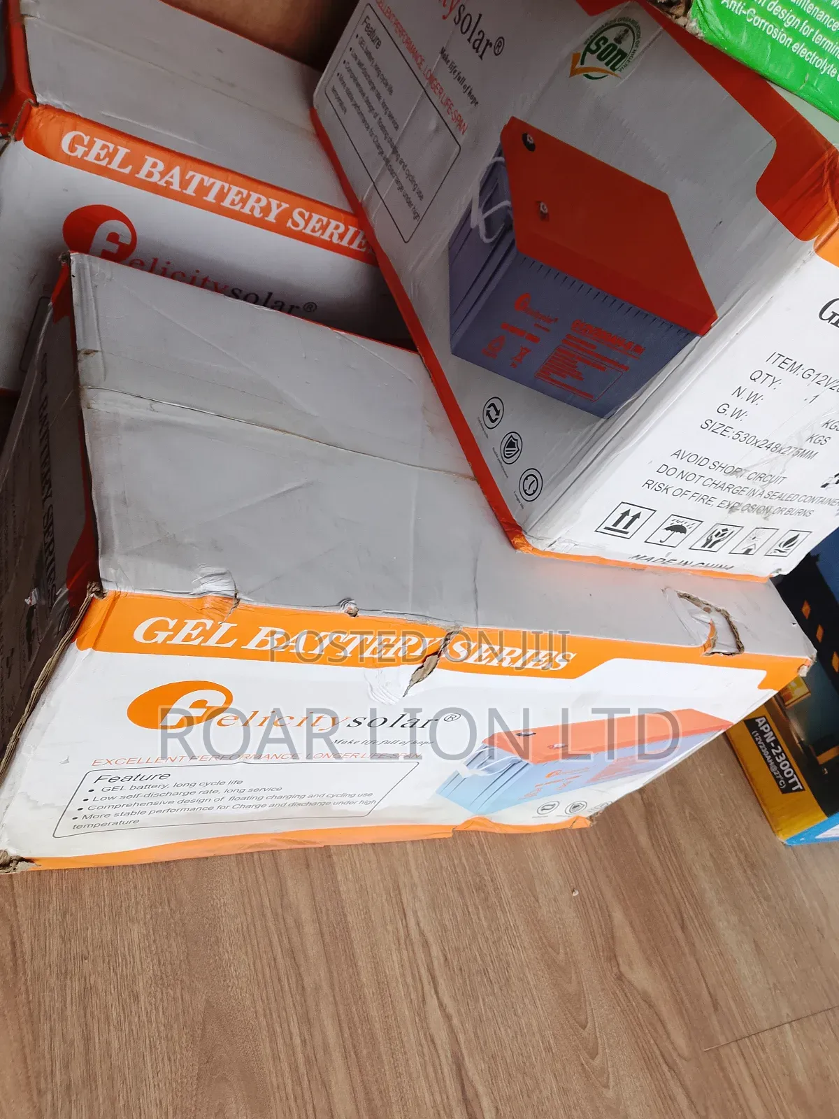 Felicity 200ah Gel Battery