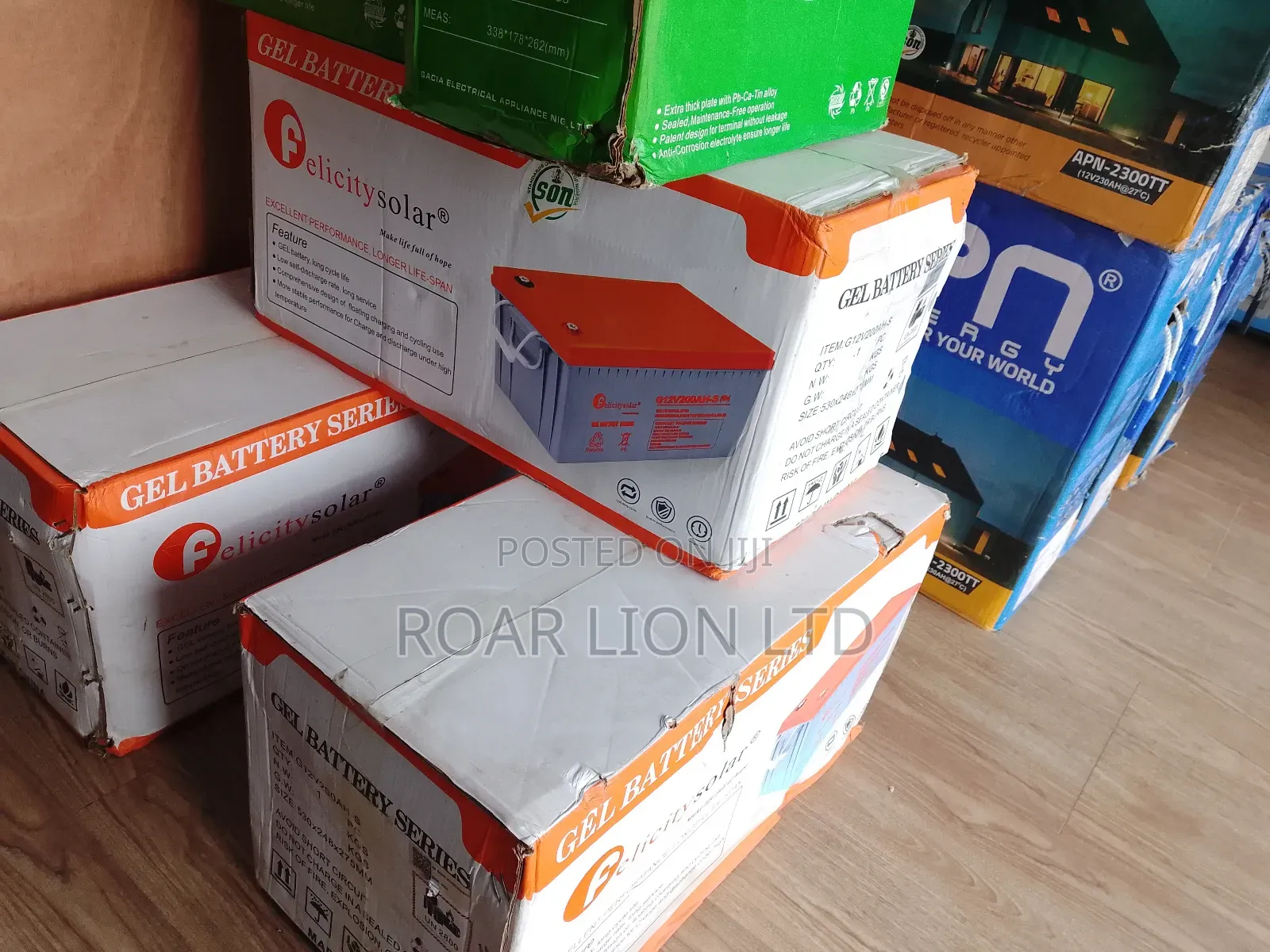 Felicity 200ah Gel Battery