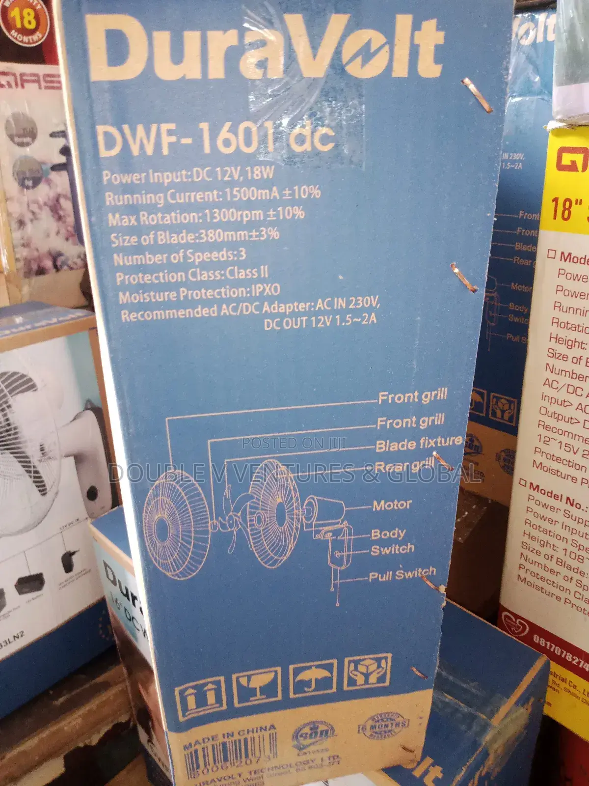 Duravolt Wall Fan