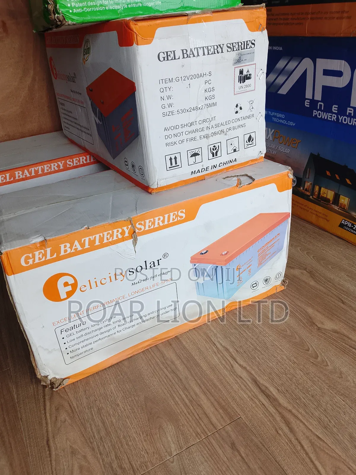 Felicity 200ah Gel Battery
