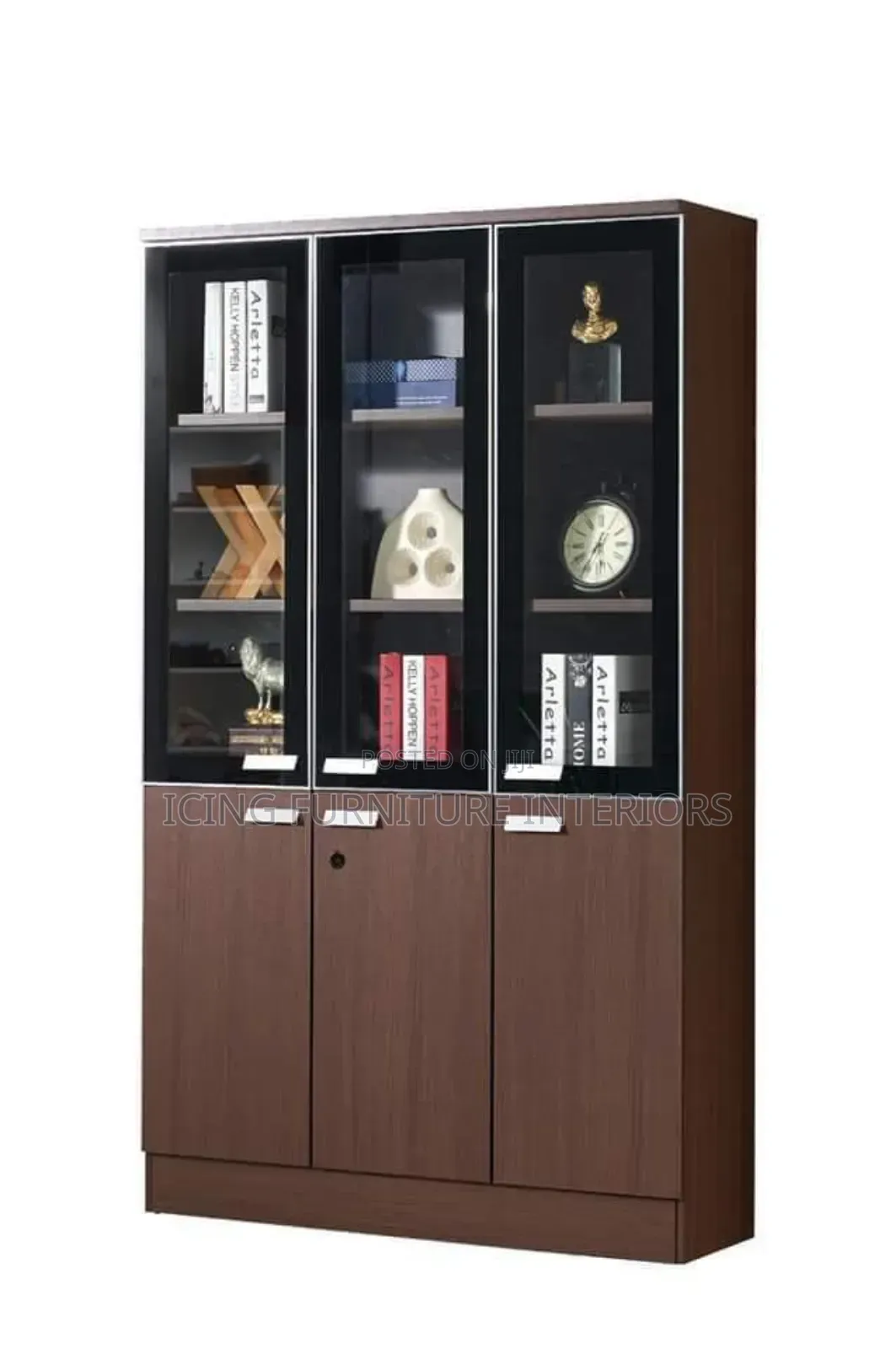 High Quality Office 3 Door Bookshelf