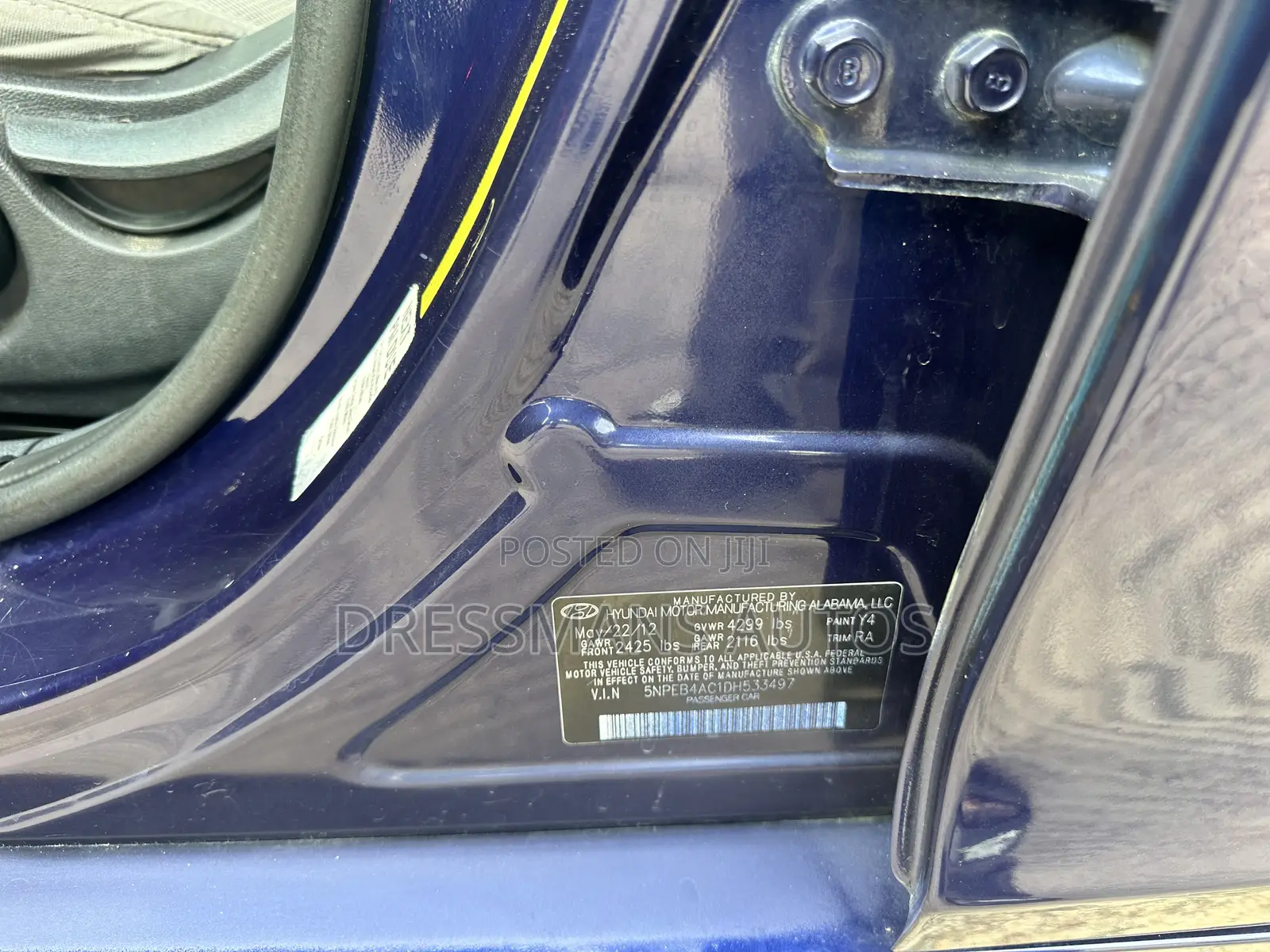 Hyundai Sonata 2013 Blue