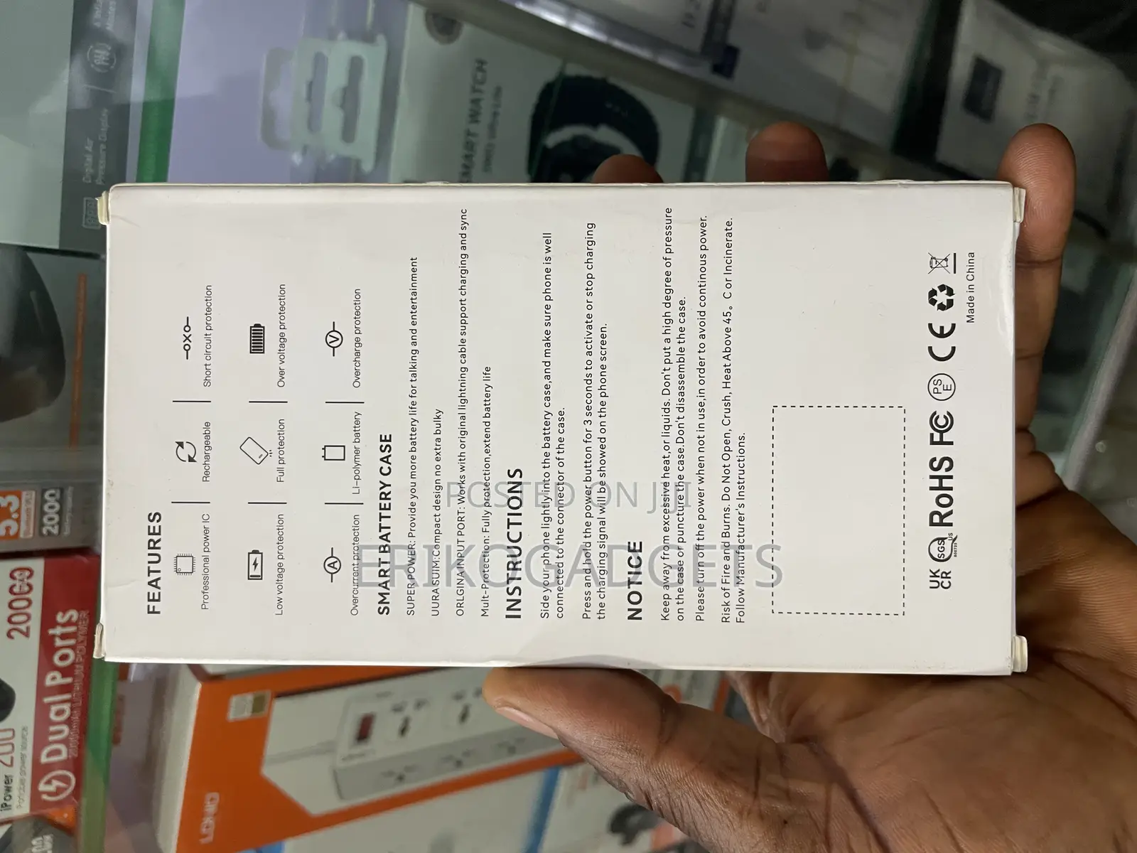 15 Promax Battery Case 6800mah