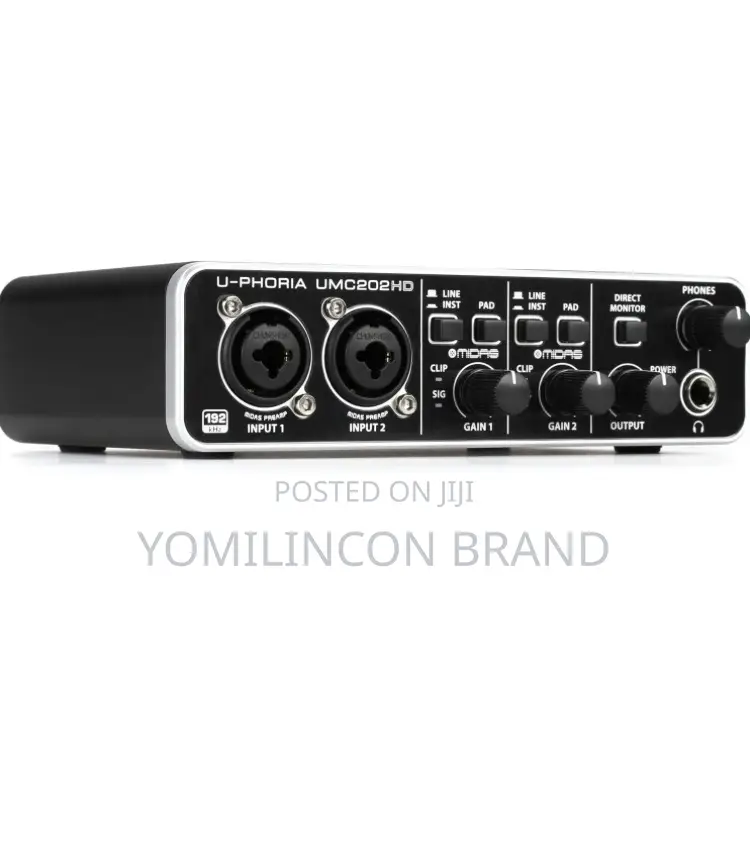 Behringer Umc202hd Audiophile 2x2, Usb Audio Interface