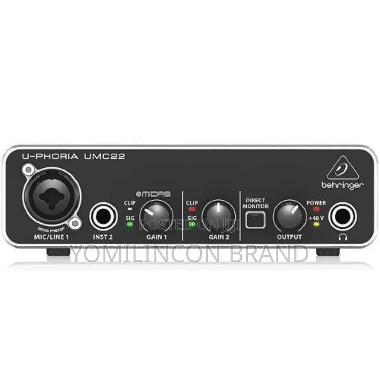 Behringer Umc22 Audiophile 2x2 Usb Audio Interface