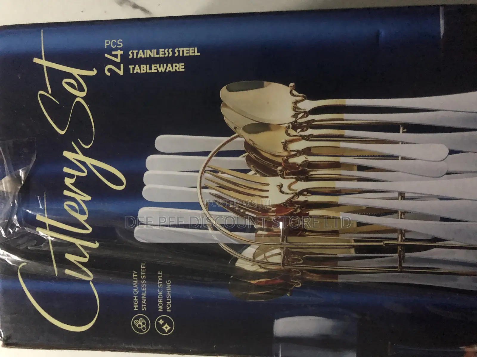 Gold 24pcs Cutlery Set