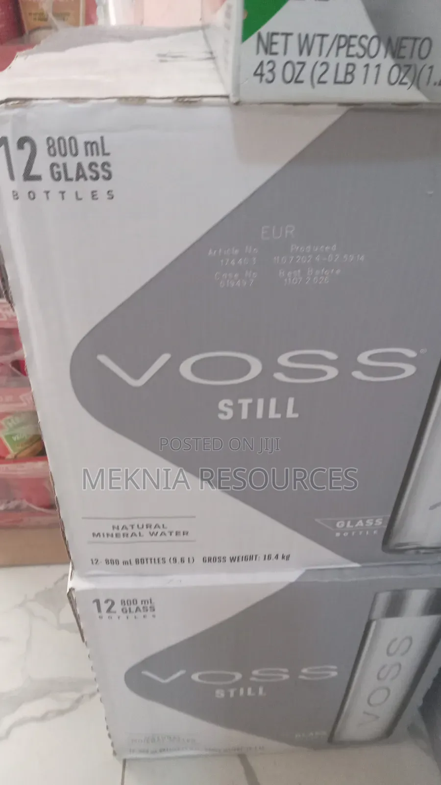 Voss Water Still Glass 24x375cl