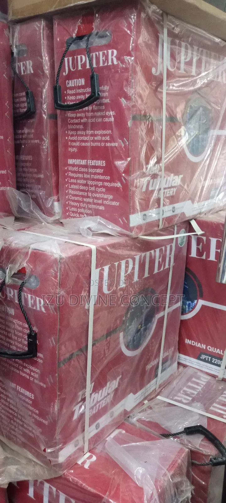Jupiter Tall Tubular Battery