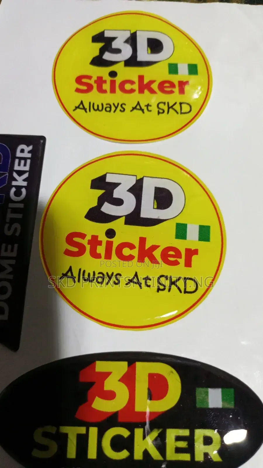 3d Epoxy Dome Stickers