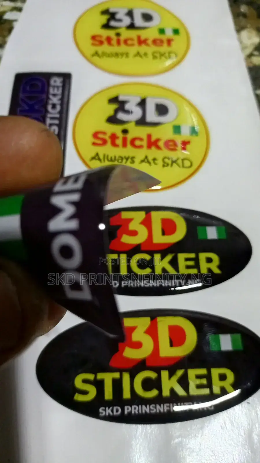 3d Epoxy Dome Stickers