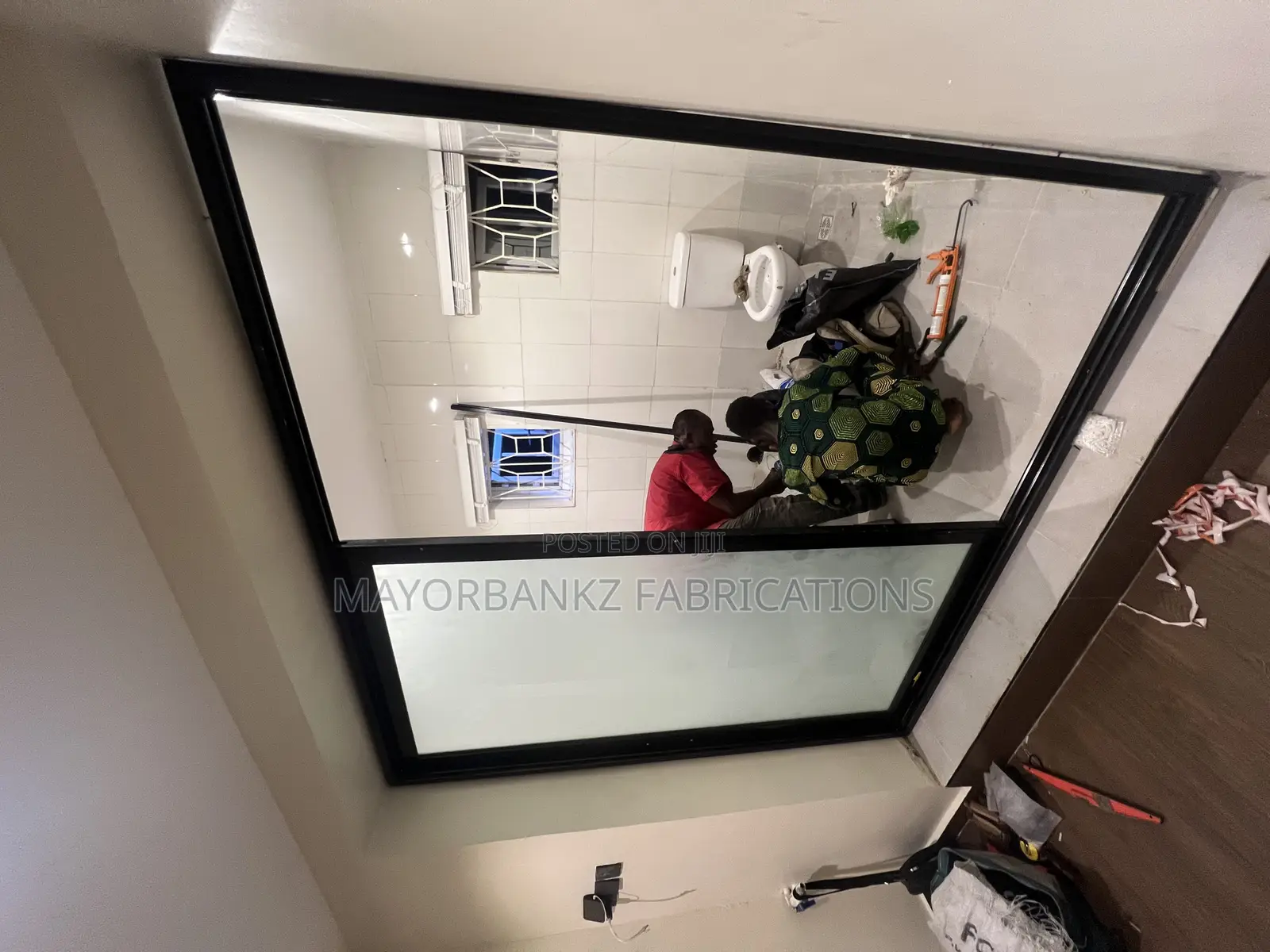 Ebm Sliding Door With Frosted Effect